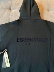 Fear of God Essentials Hoodie Stretch Limo Black （Fast Shipping）