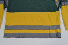 Vintage Gap 90’s Gold Yellow Green Gray Striped Shirt Pullover Sweatshirt Large
