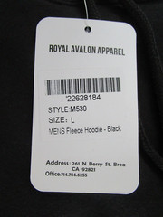 R/ A Mens L Hoodie/Sweatshirt Long Sleeve Black NWT THICK HEAVY