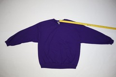 Gildan Heavy Blend Blank Long Sleeve Pullover Sweatshirt Purple 6 Pack Adult XL
