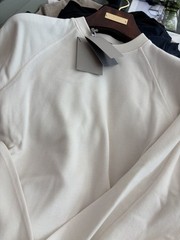 **Tom Ford Luxury Men’s Modal Sweatshirt – Beige White – Size 46 IT – New**