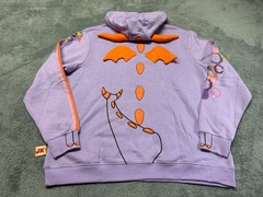 NEW Disney Parks Figment Hoodie Adult Extra Large Purple Epcot Cosplay Pullover