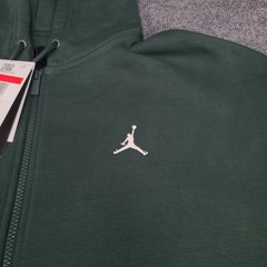 Jordan Sweatshirt Men Large Midnight Green Oversized Zip Hoodie Sweater Nike Air
