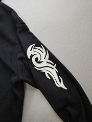 Keybur Glow In The Dark Wolf Jacket Japanese Symbols Full Zipper SEE DESCRIPTION