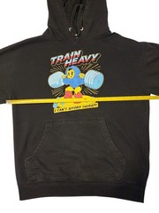 🔥 Astro Boy Train Heavy I Can’t Afford Therapy Black Hoodie Size M. Gym Humor