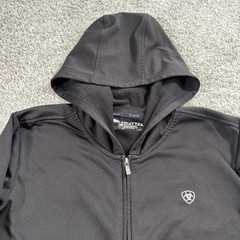 AriatTEK ColdSeries Hoodie Mens Medium Black Full Zip Fleece Logo Riding Jacket