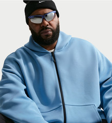 Nike Tech Men’s Fleece Full-Zip Hoodie Work Blue Mens IF1319-486