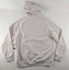 BURLEBO Men’s L Fleece Hoodie Soft Midweight Pullover Oatmeal Ducks Graphics