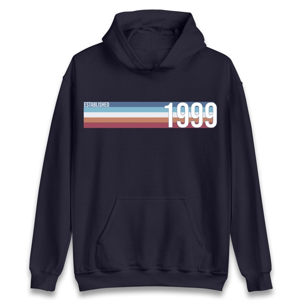 1999 Vintage Hoodie Retro Birthday Gift 27 Years Old Pullover Unisex Hoodie