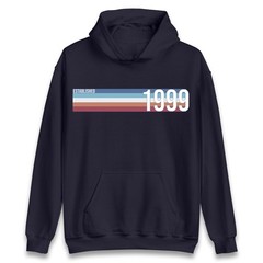 1999 Vintage Hoodie Retro Birthday Gift 27 Years Old Pullover Unisex Hoodie