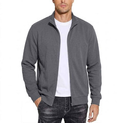 Men Zipper Sweatshirts Autumn Gym Hoodie Coats Long Sleeve Shirt Tee Top Jackets