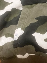 Nike Sportswear Club Fleece Green Camo Full Zip Hoodie Size XL
