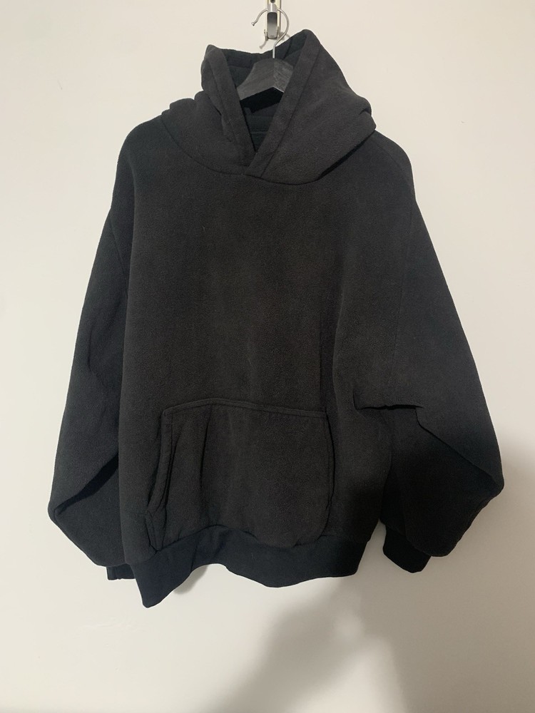 Yeezy Gap Mainline Balenciaga Polar Fleece Hoodie Size XXL Black