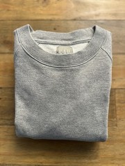 GAP Light Heather Gray Crewneck Sweatshirt Terry Inside Long Sleeve