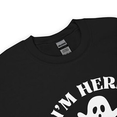 Here For The Ghost Booze Halloween Funny Humor Unisex Sweatshirt S,M,L,XL,2X,3X