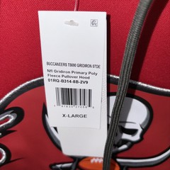 Tampa Bay Buccaneers Hoodie Mens Extra Large Red NFL Team Sweatshirt