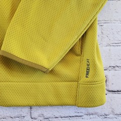Eddie Bauer Motion FreeHeat Mens XL Full Zip Hoodie Chartreuse Yellow Fleece