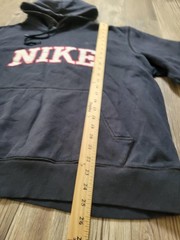 Nike Hoodie Mens XL Navy Blue Athletic Dept Pullover Sweatshirt Spell Out Logo