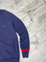Vivienne Westwood Hoodie Logo Orb Zip Up Y2K Men SZ XL Blue