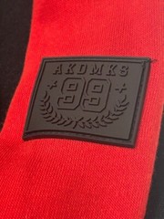 AKADEMIKS Men’s Red/Black Fleece Lined Hoodie Zipped Pockets NWT – Size L
