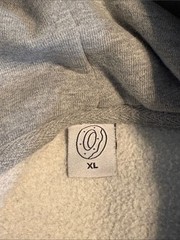 Odd Future Rainbow Letter Gray Hoodie Multi Color Logo Pullover Steetwear