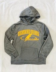 Lightning Spikes Track Club Pullover Recruit Hoodie Men’s S M L XL 2XL Gray 3001