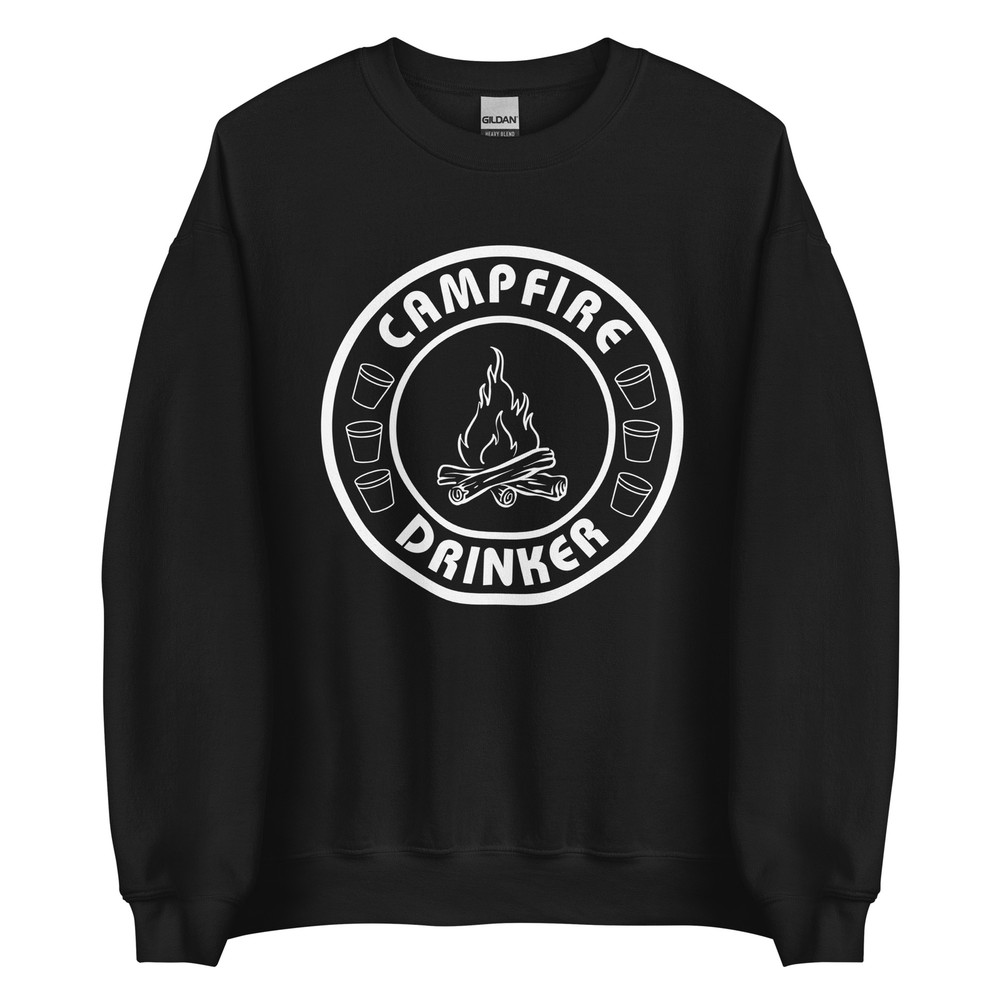 Campfire Drinker Summer Lake Unisex Sweatshirt S,M,L,XL,2X,3X
