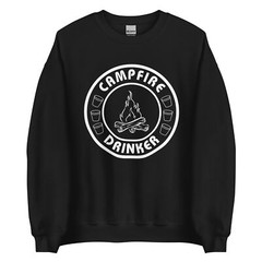 Campfire Drinker Summer Lake Unisex Sweatshirt S,M,L,XL,2X,3X