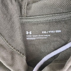 Under Armour Hoodie Mens 2XL XXL Sage Green Short Sleeve Rival Terry 1370396