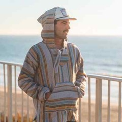 Drug Rug Baja Hoodie | Mexican Poncho with Soft Inner Lining S, M, L, XL, XXL