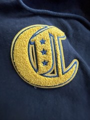 Champion Reverse Weave Hoodie Men’s S Varsity Letter C Patch Vintage Sweatshirt