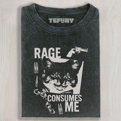 RAGE CONSUMES ME FUNNY CAT MEME UNISEX TEE