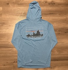 Patagonia Capilene Cool Daily Hoody Men’s Small Blue Lightweight Stretch