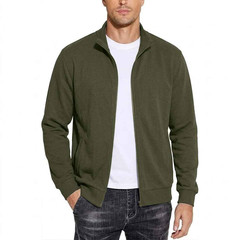 Men Zipper Sweatshirts Autumn Gym Hoodie Coats Long Sleeve Shirt Tee Top Jackets