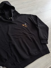 Vivienne Westwood Hoodie XL Size Embroidered Logo Black Organic Cotton New