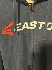 Easton Men’s Blue Full Zip Hoodie M Fleece Graphic Print Pockets